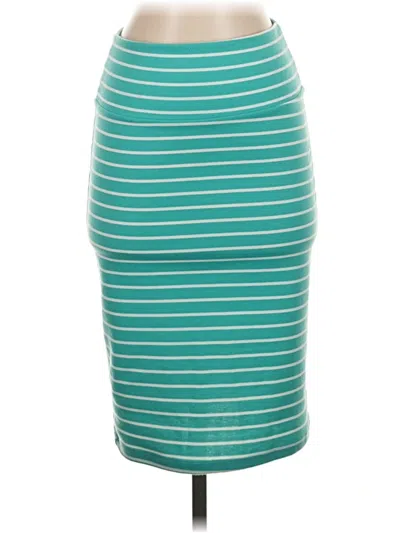 Pre-owned Lularoe Casual Skirt In Teal