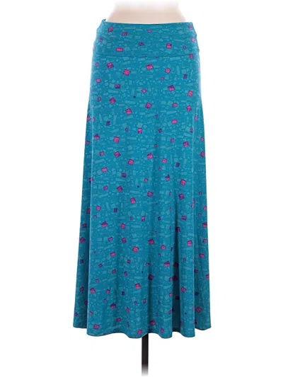 Pre-owned Lularoe Casual Skirt In Teal