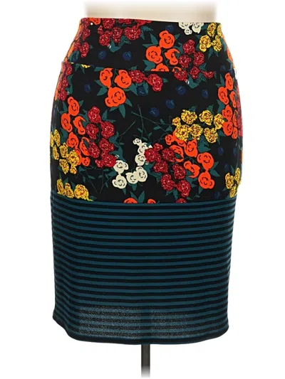 Pre-owned Lularoe Casual Skirt In Teal