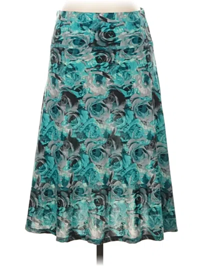 Pre-owned Lularoe Casual Skirt In Teal