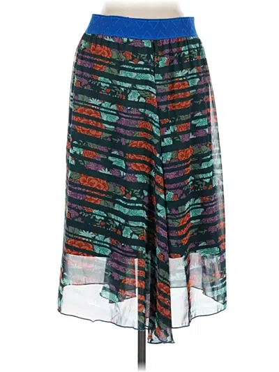 Pre-owned Lularoe Casual Skirt In Teal