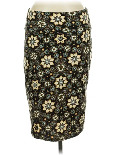 Pre-owned Lularoe Casual Skirt In Teal