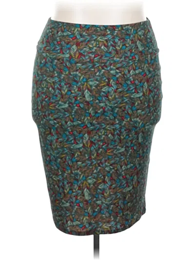 Pre-owned Lularoe Casual Skirt In Teal