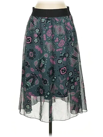 Pre-owned Lularoe Casual Skirt In Teal
