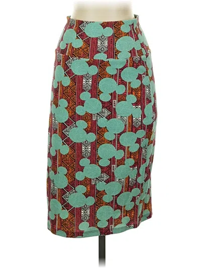 Pre-owned Lularoe Casual Skirt In Teal