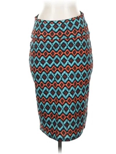 Pre-owned Lularoe Casual Skirt In Teal