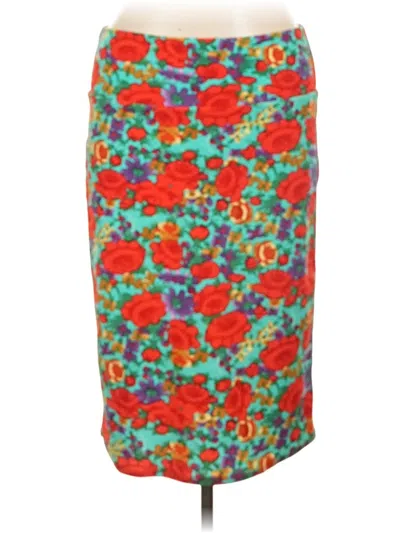 Pre-owned Lularoe Casual Skirt In Teal