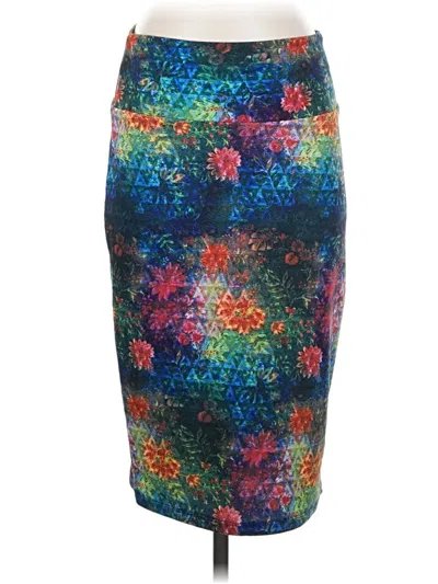 Pre-owned Lularoe Casual Skirt In Teal