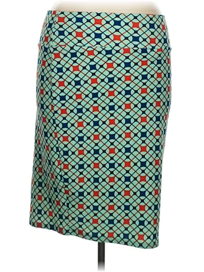 Pre-owned Lularoe Casual Skirt In Teal