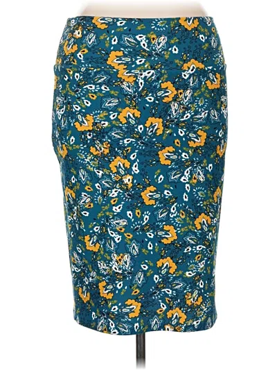 Pre-owned Lularoe Casual Skirt In Teal