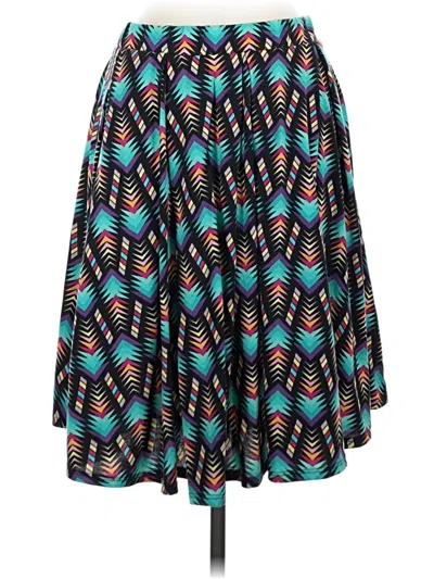 Pre-owned Lularoe Casual Skirt In Teal
