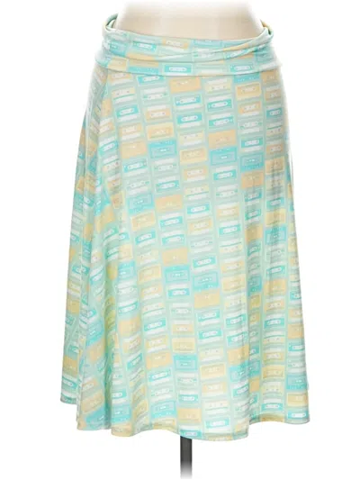 Pre-owned Lularoe Casual Skirt In Teal