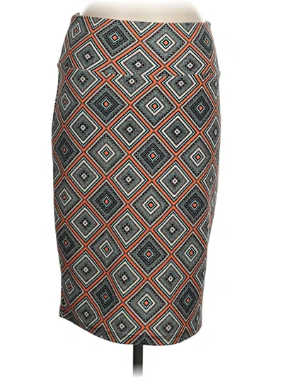Pre-owned Lularoe Casual Skirt In Teal