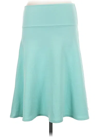 Pre-owned Lularoe Casual Skirt In Teal