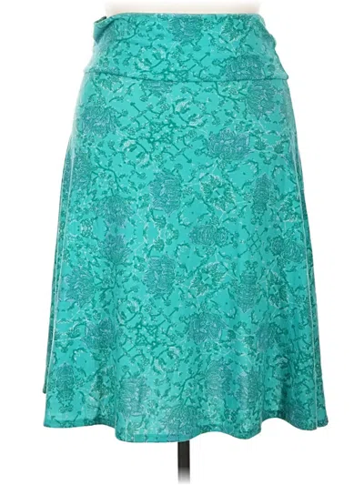 Pre-owned Lularoe Casual Skirt In Teal