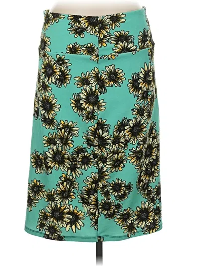 Pre-owned Lularoe Casual Skirt In Teal