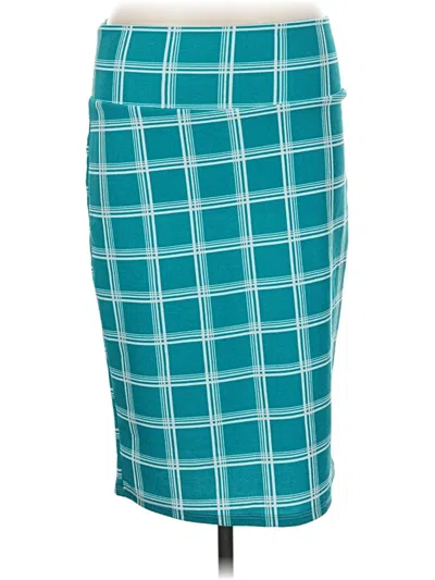 Pre-owned Lularoe Casual Skirt In Teal