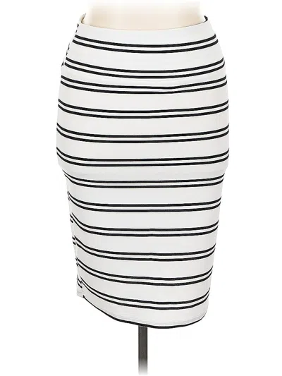 Pre-owned Lularoe Casual Skirt In White