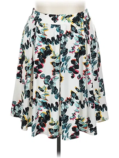 Pre-owned Lularoe Casual Skirt In White