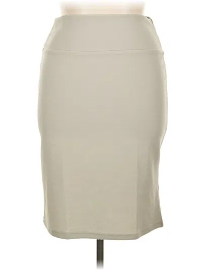 Pre-owned Lularoe Casual Skirt In White