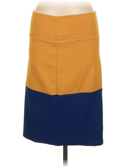 Pre-owned Lularoe Casual Skirt In Yellow