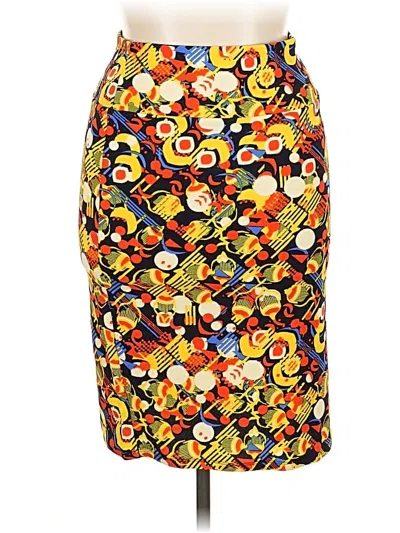 Pre-owned Lularoe Casual Skirt In Yellow