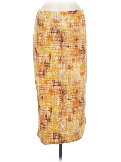 Pre-owned Lularoe Casual Skirt In Yellow