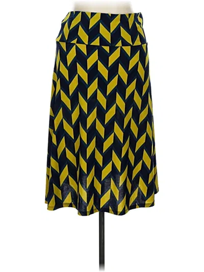 Pre-owned Lularoe Casual Skirt In Yellow