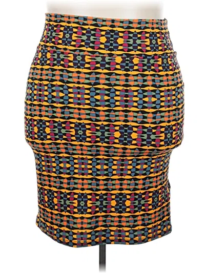 Pre-owned Lularoe Casual Skirt In Yellow
