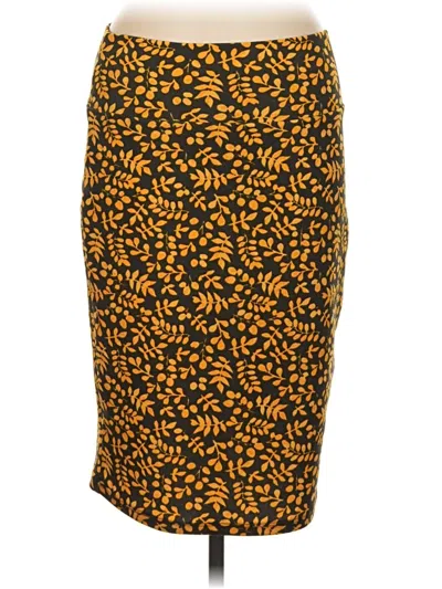 Pre-owned Lularoe Casual Skirt In Yellow