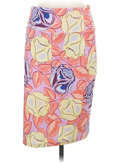 Pre-owned Lularoe Casual Skirt In Yellow