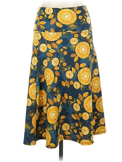 Pre-owned Lularoe Casual Skirt In Yellow