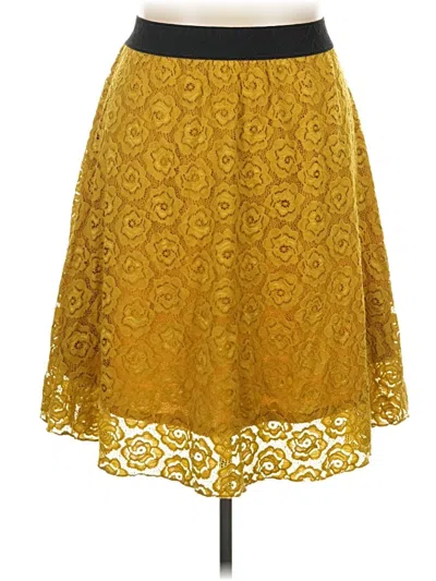 Pre-owned Lularoe Casual Skirt In Yellow