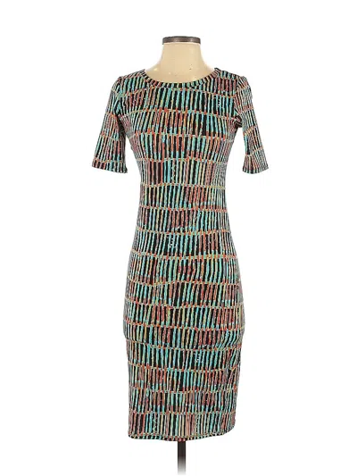 Pre-owned Lularoe Cocktail Dress In Blue