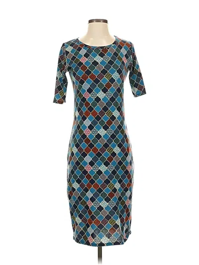 Pre-owned Lularoe Cocktail Dress In Blue