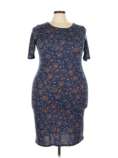 Pre-owned Lularoe Cocktail Dress In Blue