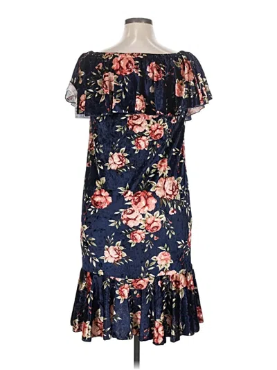 Pre-owned Lularoe Cocktail Dress In Blue