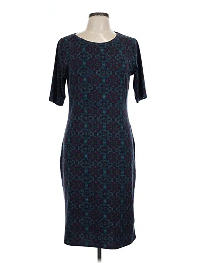 Pre-owned Lularoe Cocktail Dress In Blue