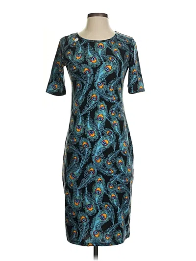Pre-owned Lularoe Cocktail Dress In Blue