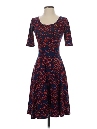 Pre-owned Lularoe Cocktail Dress In Blue