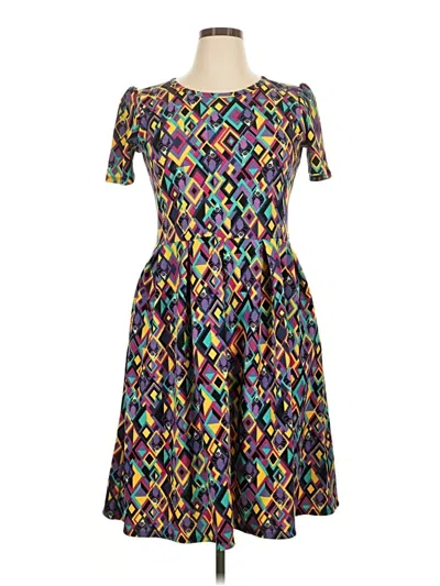 Pre-owned Lularoe Cocktail Dress In Blue