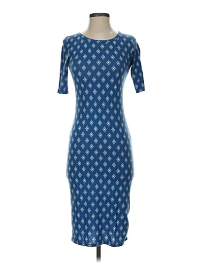 Pre-owned Lularoe Cocktail Dress In Blue