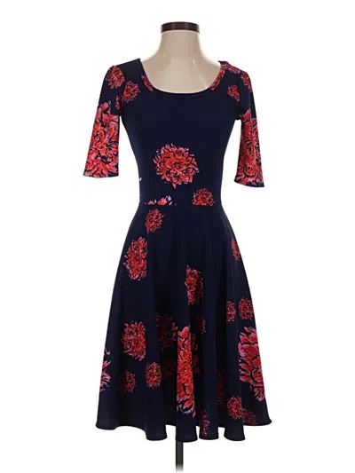 Pre-owned Lularoe Cocktail Dress In Blue