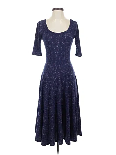 Pre-owned Lularoe Cocktail Dress In Blue