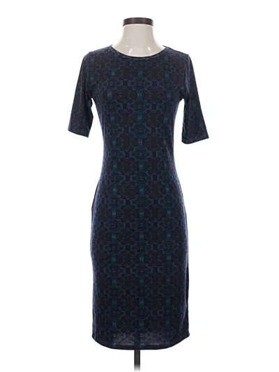 Pre-owned Lularoe Cocktail Dress In Blue