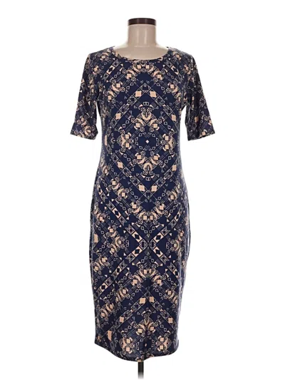 Pre-owned Lularoe Cocktail Dress In Blue