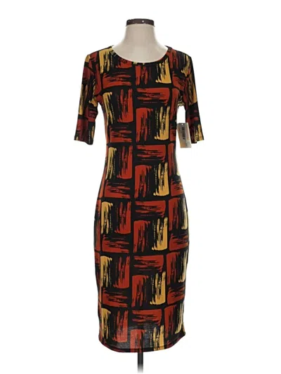 Pre-owned Lularoe Cocktail Dress In Brown