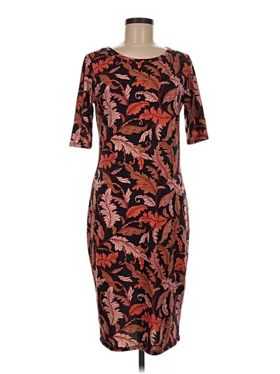 Pre-owned Lularoe Cocktail Dress In Brown