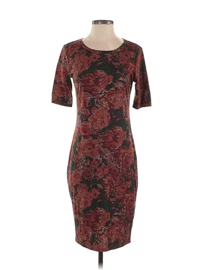 Pre-owned Lularoe Cocktail Dress In Burgundy