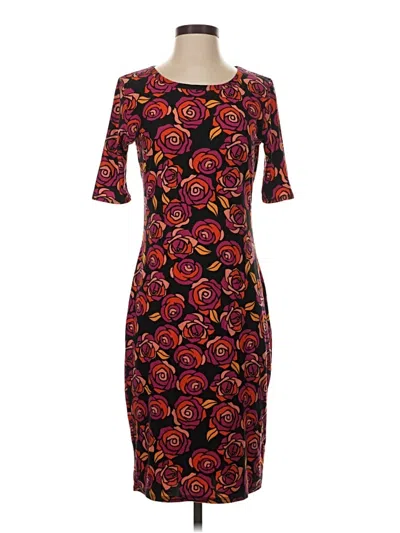 Pre-owned Lularoe Cocktail Dress In Burgundy